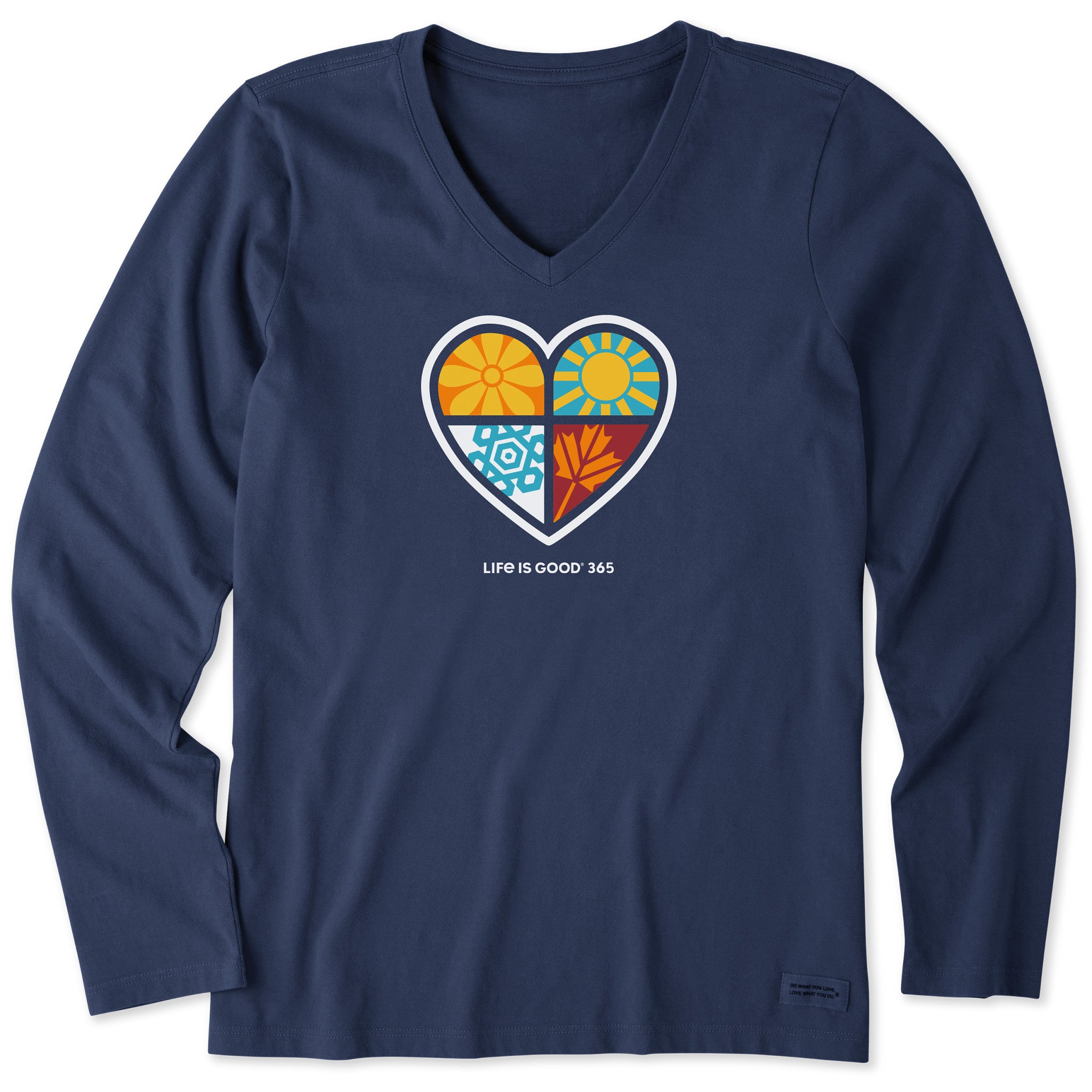 Women's LIG 365 One Heart Long Sleeve Crusher Vee