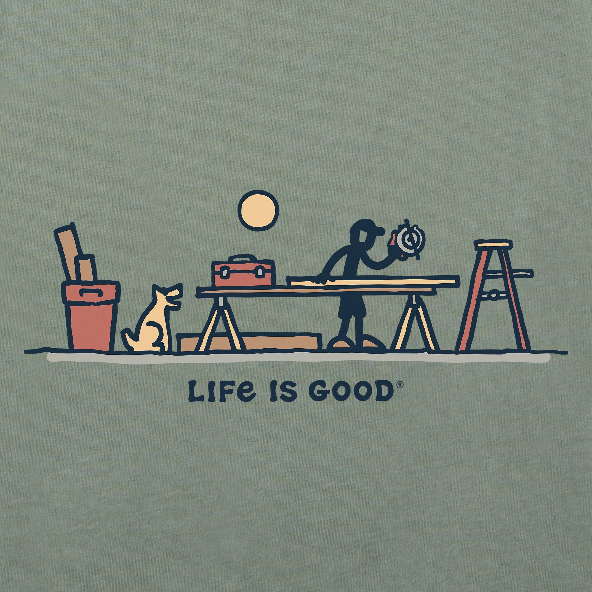 Men's Rocket & Jake Woodwork Vista Short Sleeve Tee