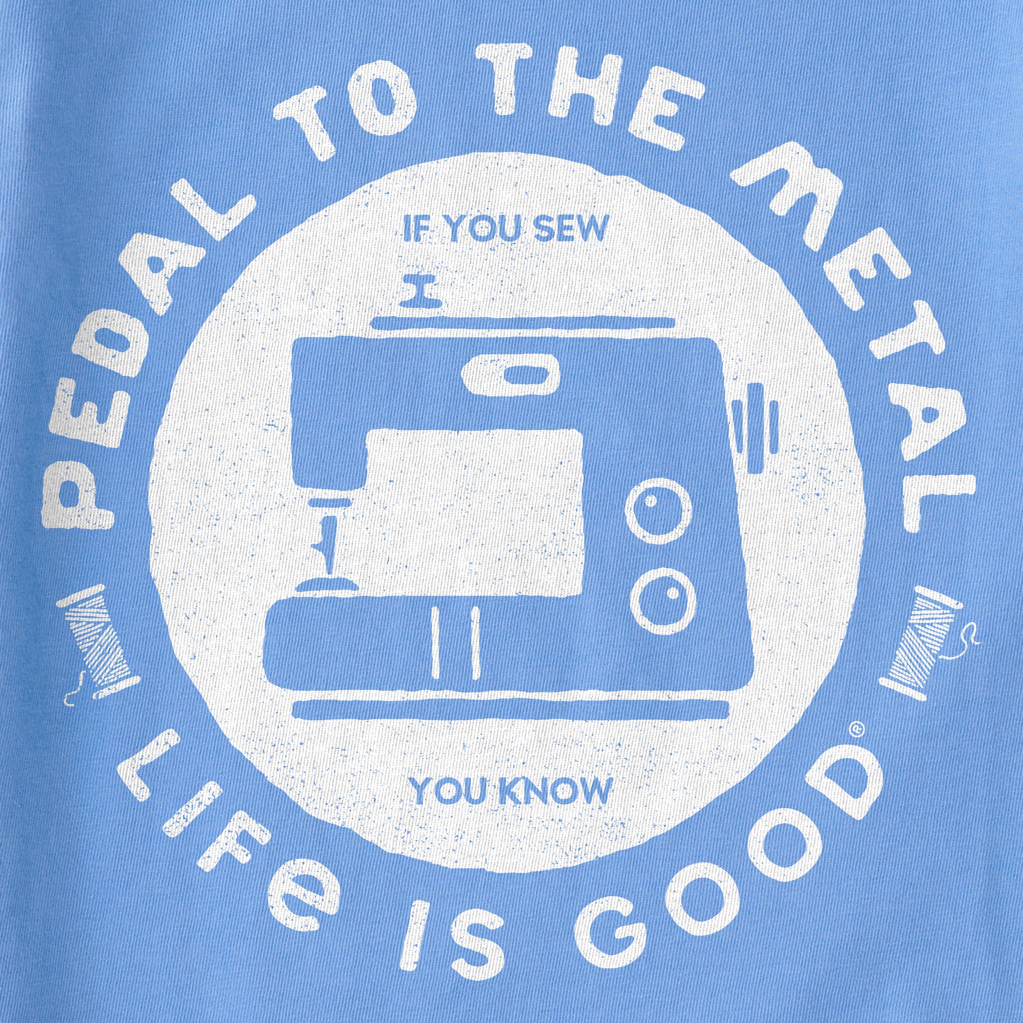 Women's Pedal to the Metal Sewing Short Sleeve Tee