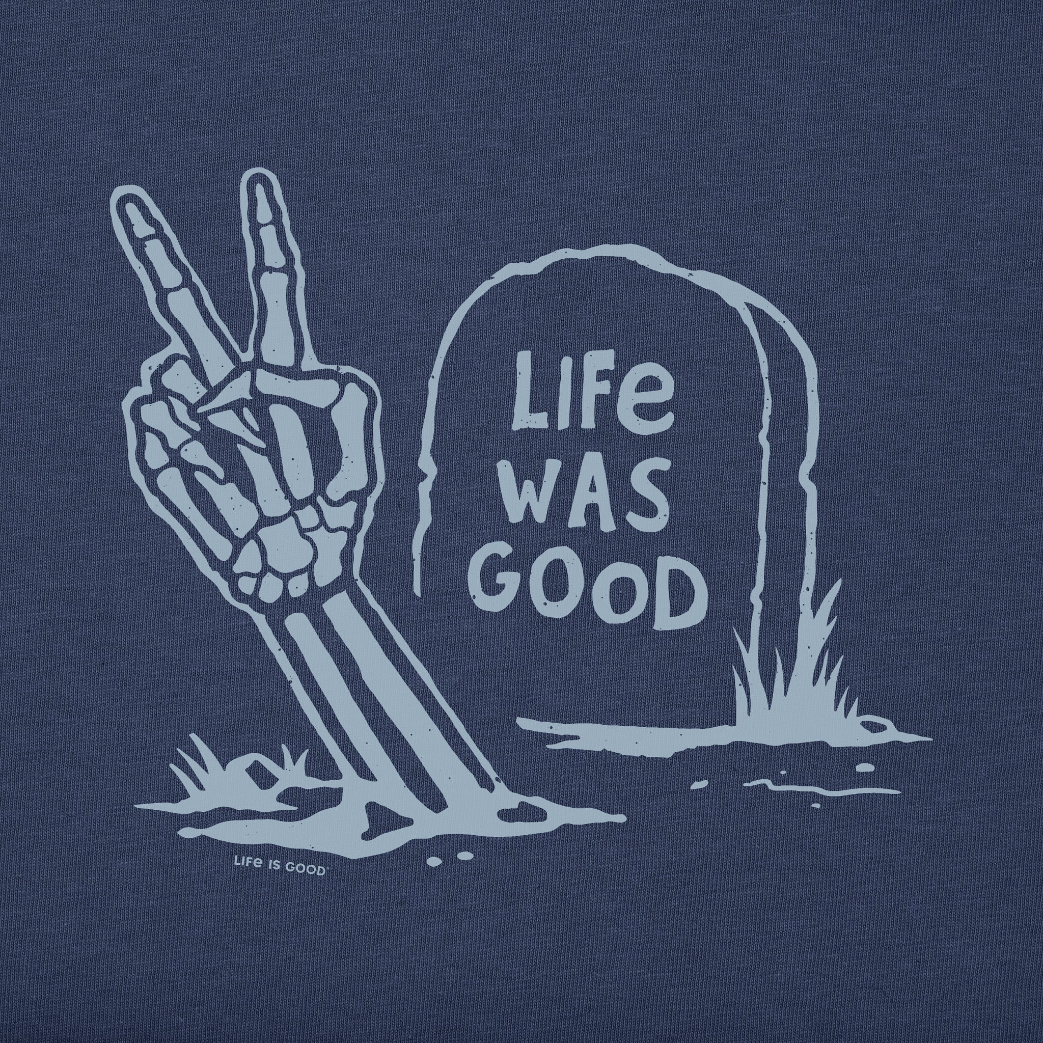 Women's Life Was Good Peace Out Long Sleeve Crusher Boxy Tee