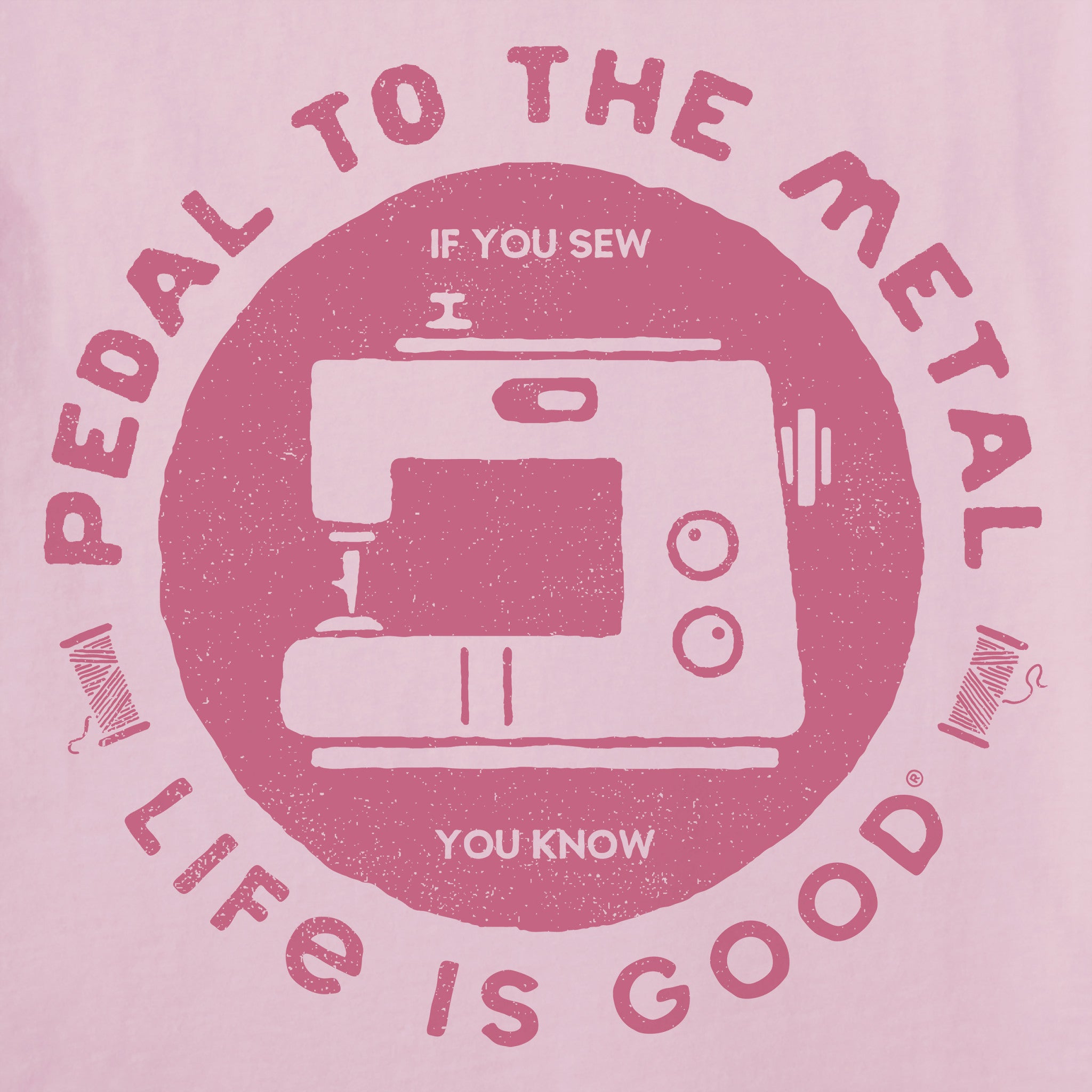 Women's Pedal to the Metal Sewing Short Sleeve Tee