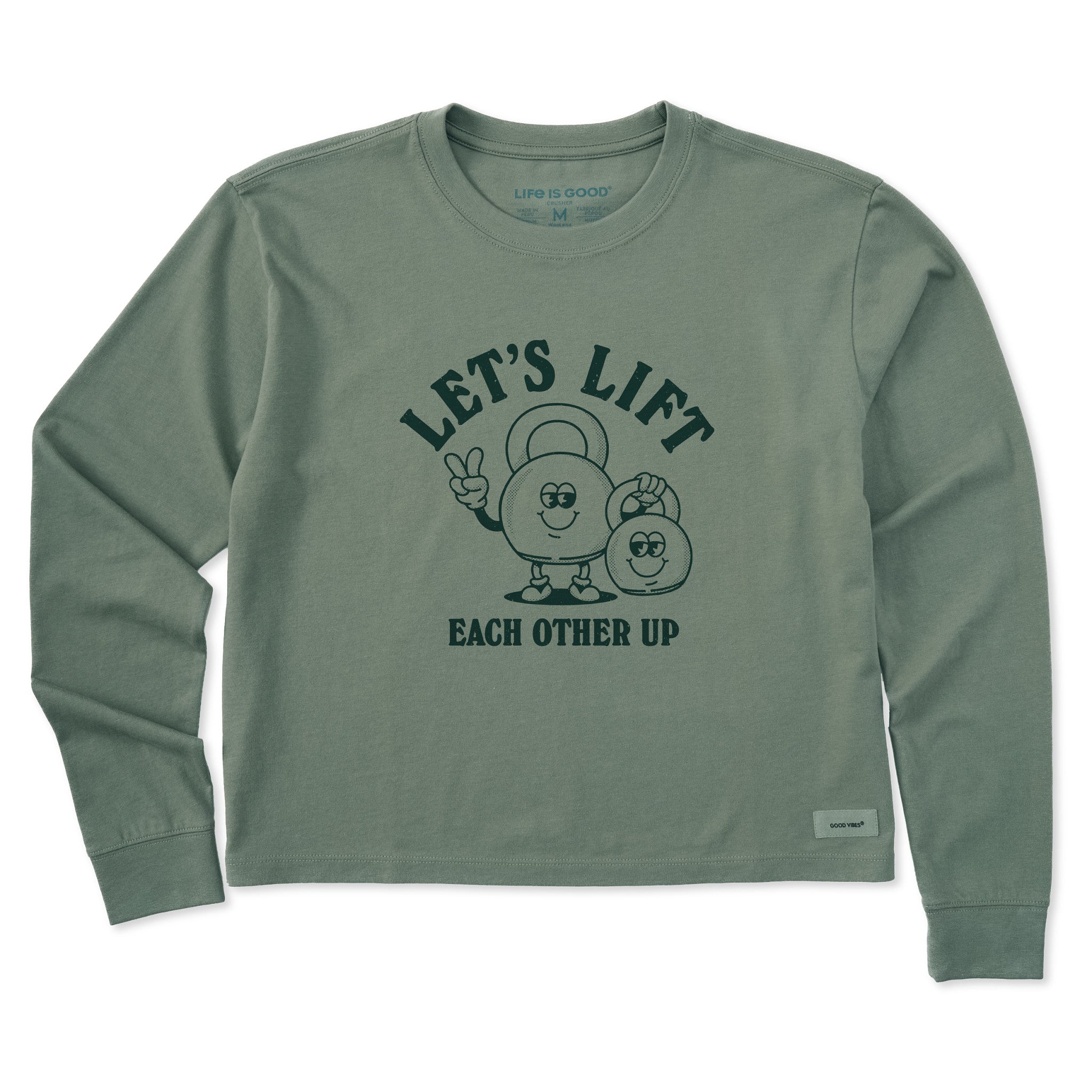 Women's Lift Each other Up Long Sleeve Crusher Boxy Tee