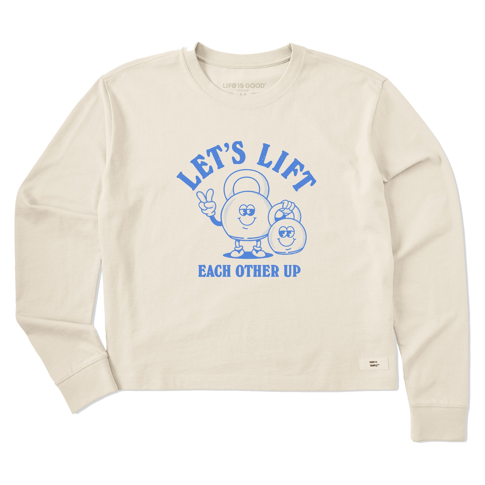 Women's Lift Each other Up Long Sleeve Crusher Boxy Tee