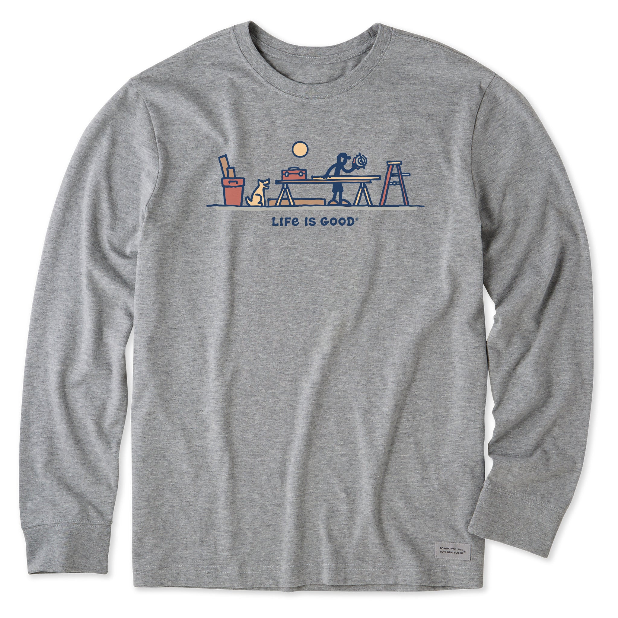 Men's Rocket & Jake Woodwork Vista Long Sleeve Crusher Tee