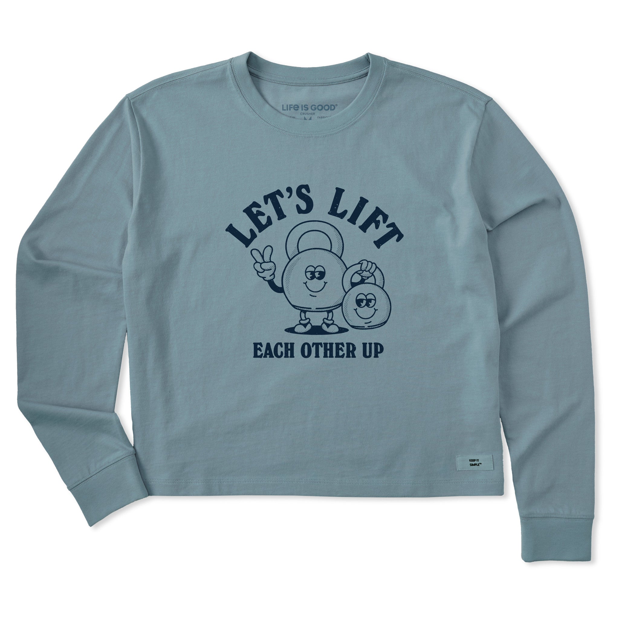 Women's Lift Each other Up Long Sleeve Crusher Boxy Tee