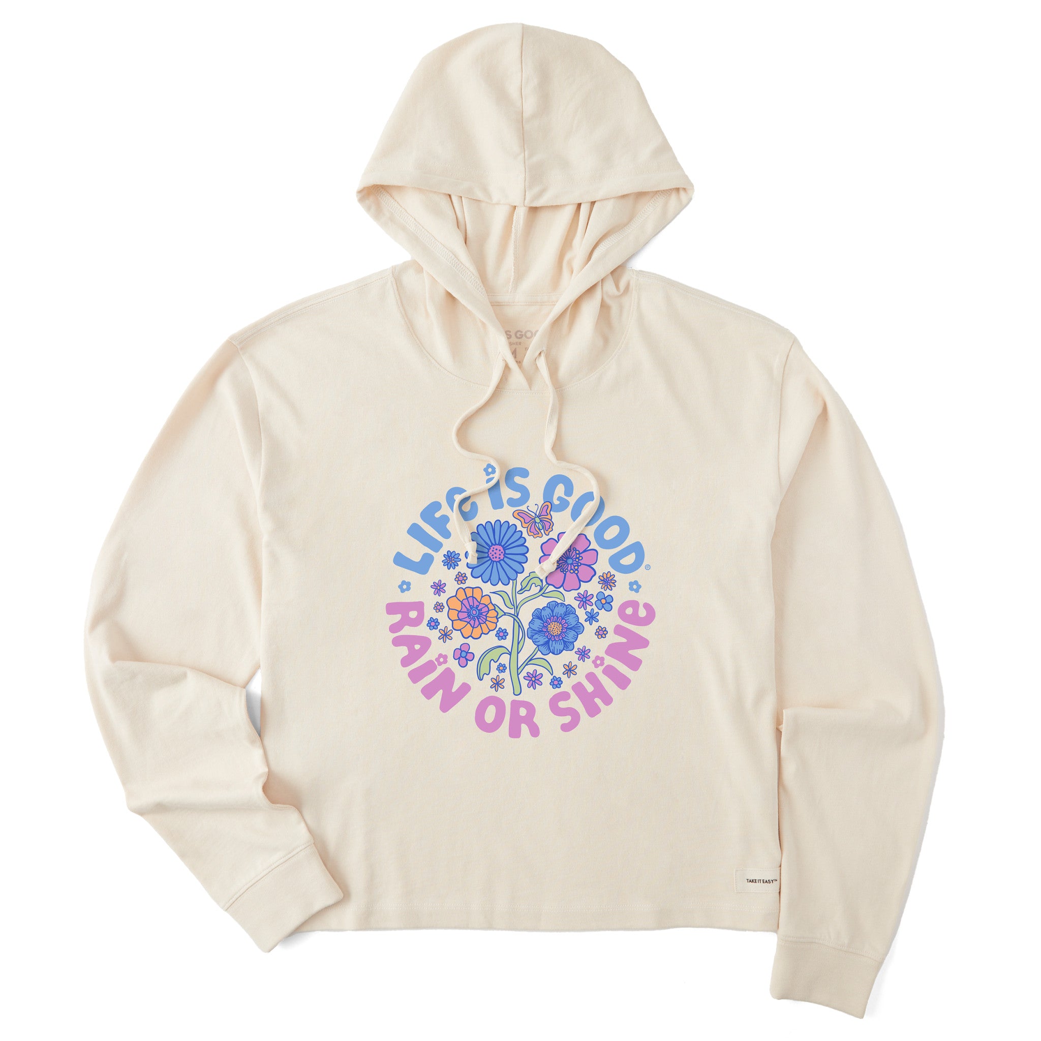 Women's LIG Rain or Shine Flowers Crusher Boxy Hoodie