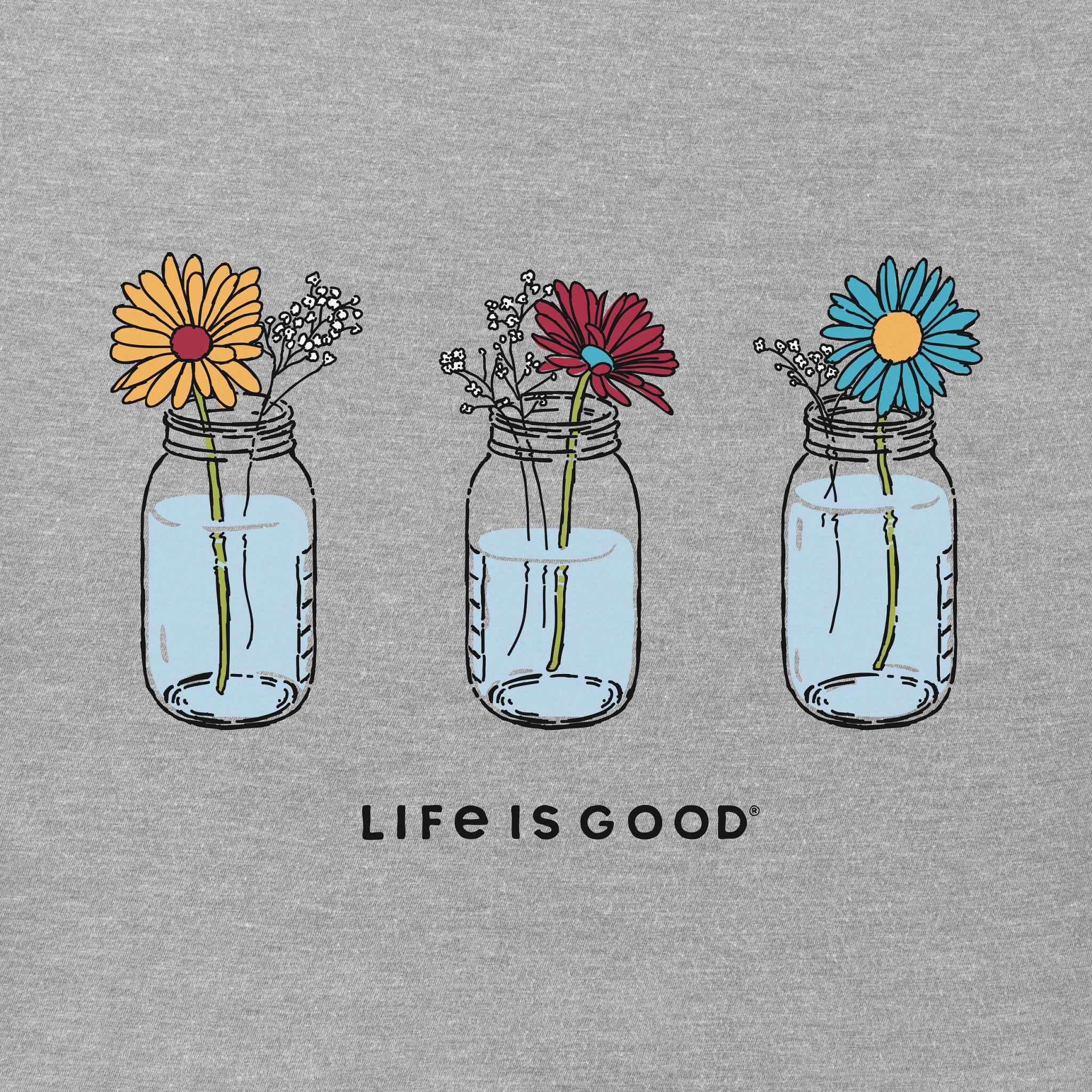 Women's Floral Jars Short Sleeve Crusher Vee